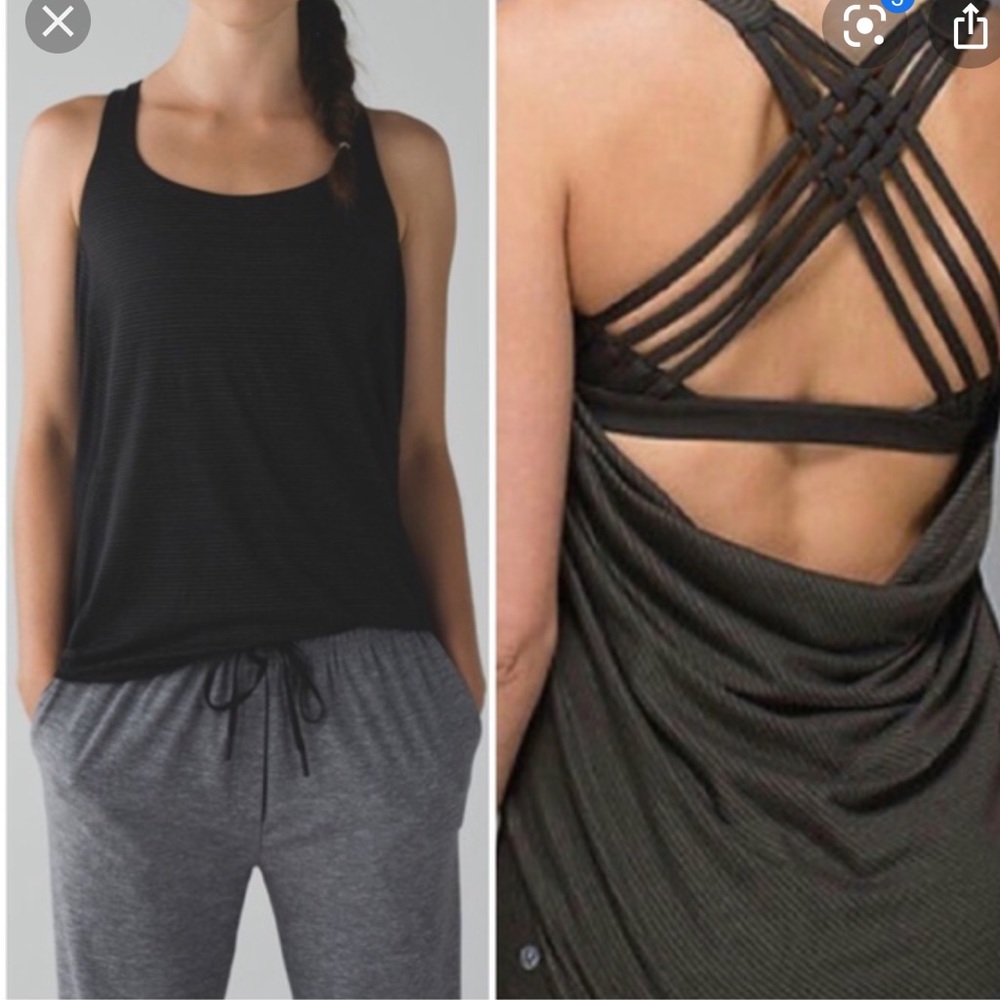 lululemon wild tank black